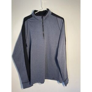 Hawke & Co Pro Flex Performance 1/4 Zip Mens Blue Pullover‎ Sweatshirt Large